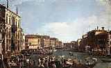 Canaletto Regatta on the Grand Canal painting